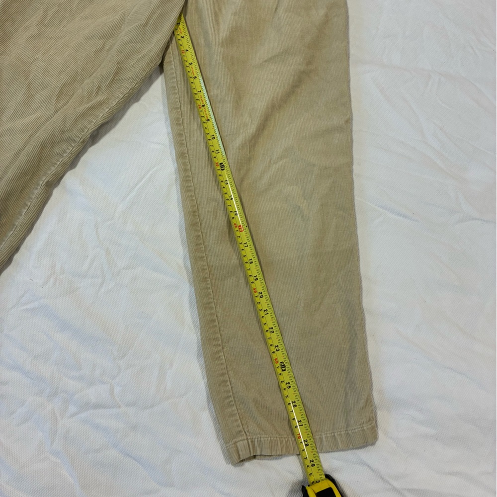 Vintage‎ L.L.Bean Corduroy Pants Women's 6 High-Rise The Vintage Twin Beige - Picture 7 of 8